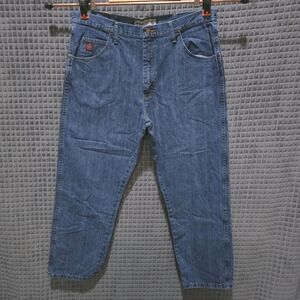 Wrangler PBR Retro Jeans Mens 38x30 Relaxed Fit Med Wash Classic Western Casual